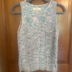 LOFT Pastel Knit Sleeveless Top